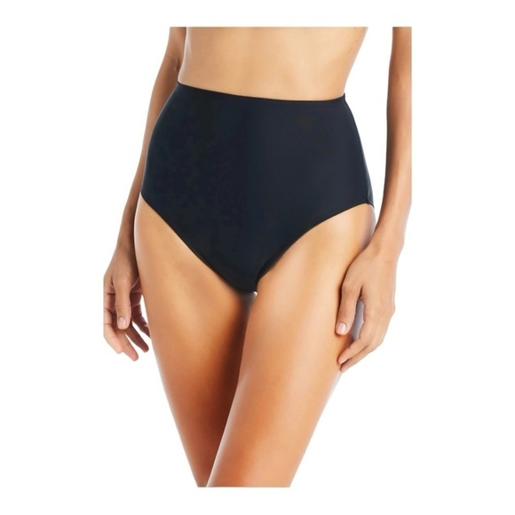 Beyond Control Solid High-Waisted Bikini Bottoms in Black NWOT - Picture 5 of 6